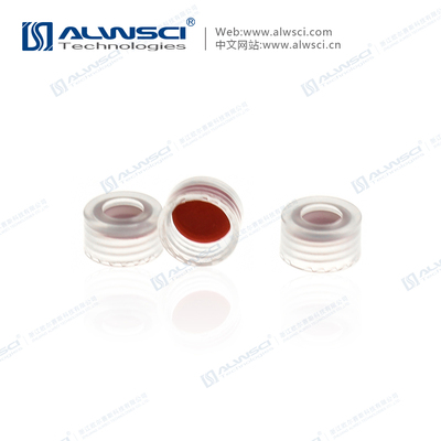9-425 PP Transparent Smooth Screw Cap with PTFE Septa