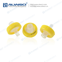 13mm Nylon Syringe Filters 0.2um with Printing with Yellow Outer Ring