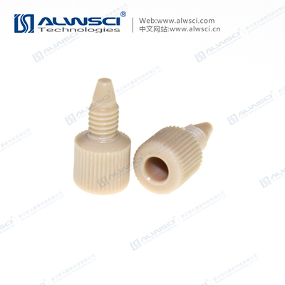 10-32unf PEEK Blind Plug Natural Color