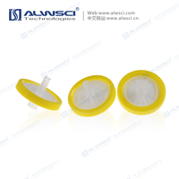 25mm Nylon Syringe Filter Pore Size 0.2 Micron with Yellow Outer Ring