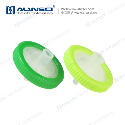 33mm PES Syringe Filters Size 0.2 Micron with Printing Green Color