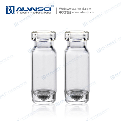 1.5mL Clear Glass Crimp High Recovery Vial