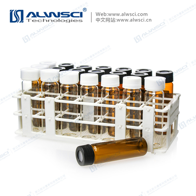 40ML White PP Vial Rack for EPA VOA Vials