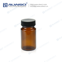 75ML Amber Glass 38-400 Wide Mouth Sample Bottle