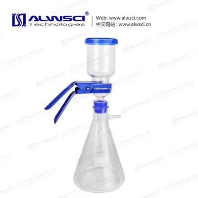 Erlenmeyer Glass Solvent Filter with ALWSCI Logo