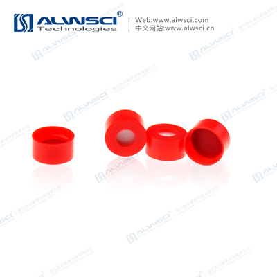 Red 11mm Snap Cap PTFE Septa