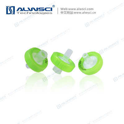 13mm PES Syringe Filters 0.2um with Printing Green Color