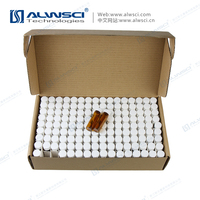 8ML 15-425 Amber Glass Sample Vial Pre-assembled with Closures Kit Packing 144pcs/Pack