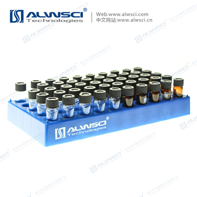 4mL Blue Vial PP Vial Rack 50 Positions