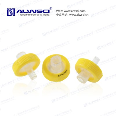 13mm Nylon Syringe Filter 0.22um with Outer Ring and Printing.