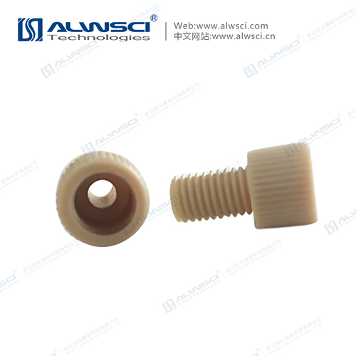 1/4-28 PEEK Fitting for 1/8'' OD Tubing Natural Color