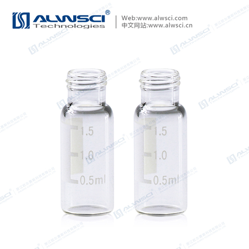 2ML 9-425 Clear Screw Glass HPLC Vial with Writting On Patch