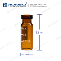 2mL ND11mm Amber Glass Autosampler Vial with Label