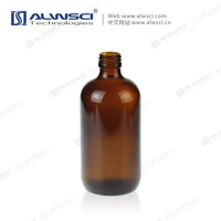 250ML Amber 24-400 Boston Round Narrow Mouth Sample Glass Bottle