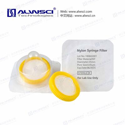 Sterile 25mm Nylon Syringe Filter 0.45um
