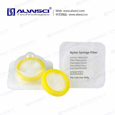 Sterile 25mm Nylon Syringe Filter 0.22um