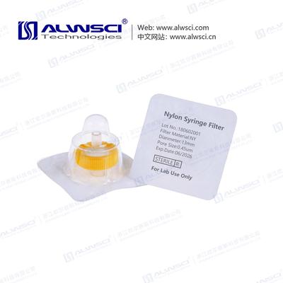 Sterile 13mm Nylon Syringe Filter 0.45 Micron