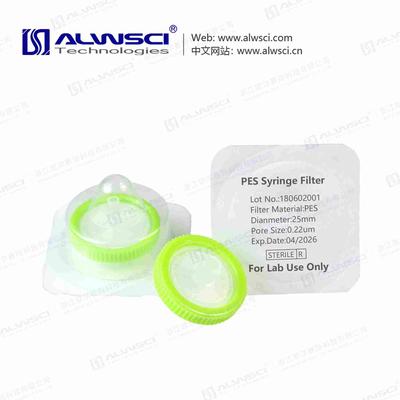 Sterile 25mm PES Syringe Filter 0.22um