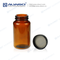 45-400 PP Closed Top Black Closures with Teflon Septa for 150ML 200ML 250ML Wide Mouth Bottle