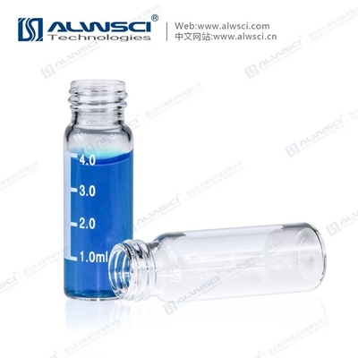 4ML 13-425 Clear Amber Glass Screw Vial with Label(1)