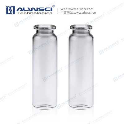 20mL Clear Headspace Vial Crimp ND20 Short Neck