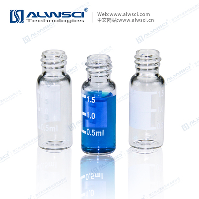 2mL Clear Glass 8-425 Screw Thread Vial with Label